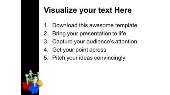People Holding Hands On Puzzles PowerPoint Templates And PowerPoint Themes 1012