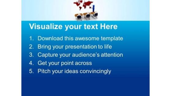 People Human Character Map The World Business PowerPoint Templates Ppt Backgrounds For Slides 0713