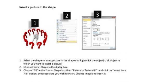 People In Business Man With Lots Of Question Marks PowerPoint Templates Ppt Backgrounds For Slides