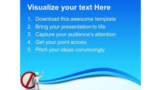 People In Terdiction Metaphor PowerPoint Templates And PowerPoint Themes 0612