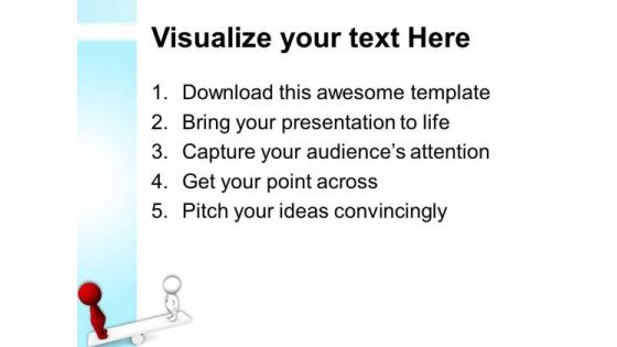 People On Seesaw Risk Business PowerPoint Templates And PowerPoint Themes 0612