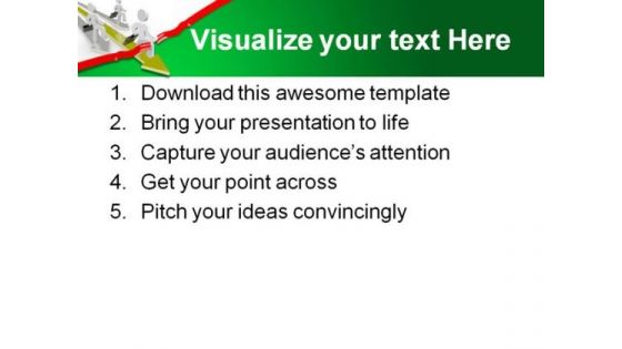 People Race Across Business PowerPoint Themes And PowerPoint Slides 0611