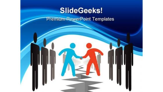 People Settle Agreement Business PowerPoint Themes And PowerPoint Slides 0311
