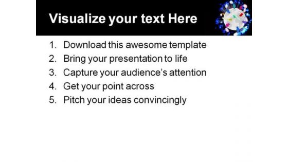 People Talk Globe PowerPoint Template 0610