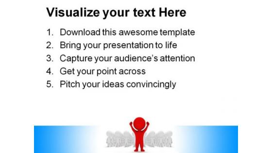 People Volunteers Leadership PowerPoint Themes And PowerPoint Slides 0411