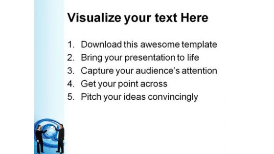 People With At Sign Globe PowerPoint Themes And PowerPoint Slides 0211