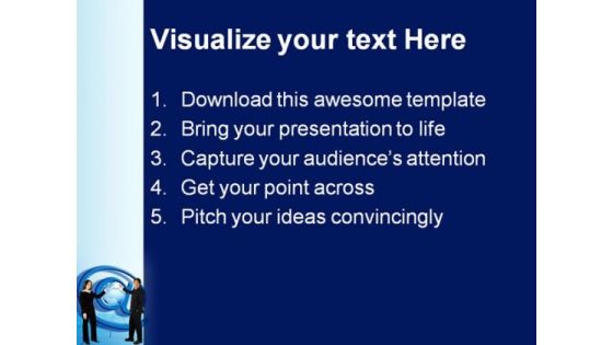 People With At Sign Globe PowerPoint Themes And PowerPoint Slides 0211