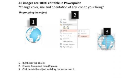 People With Globe For Team Meeting PowerPoint Template