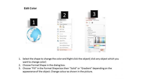 People With Globe For Team Meeting PowerPoint Template