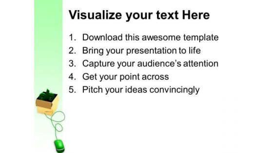 Percentage With Mouse Internet PowerPoint Templates And PowerPoint Themes 1112
