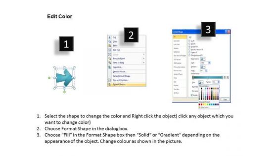 Perception Of Four Arrow Stages How To Design Business Plan PowerPoint Templates