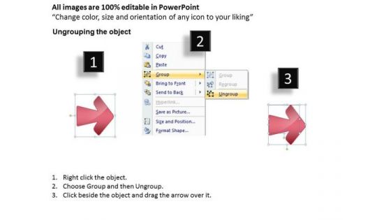 Perception Of Four Arrow Stages Small Business Plan PowerPoint Slides