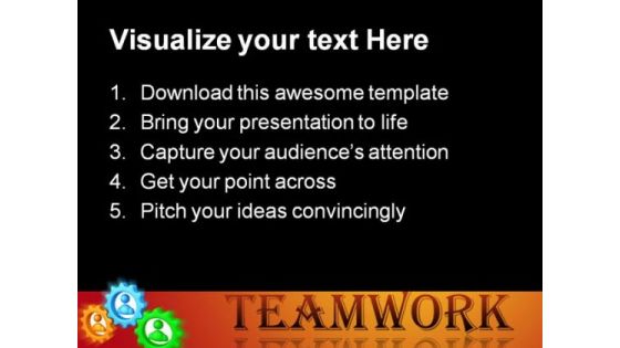 Perfect Teamwork PowerPoint Background And Template 1210