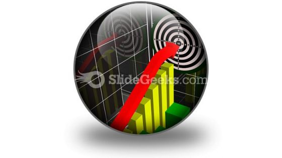 Performance Chart PowerPoint Icon C