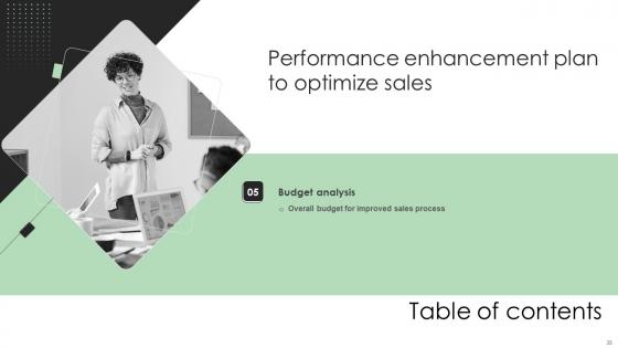 Performance Enhancement Plan To Optimize Sales Ppt Powerpoint Presentation Complete Deck With Slides