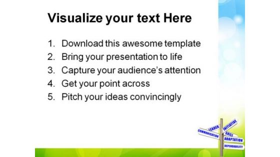 Performance Goals Communication PowerPoint Themes And PowerPoint Slides 0911