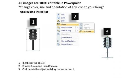 Permission Signs Traffic Light PowerPoint Slides And Ppt Diagram Templates