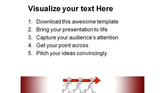 Person Carrying Arrow Metaphor PowerPoint Themes And PowerPoint Slides 0511