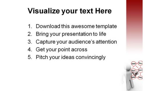 Person Drawing Marketing Plans Business PowerPoint Themes And PowerPoint Slides 0511