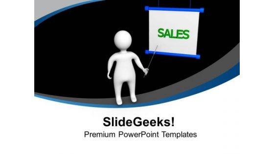 Person Explaining The Concept Of Sales PowerPoint Templates Ppt Backgrounds For Slides 0713