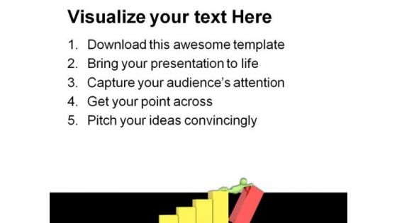 Person Installing The Graph Business PowerPoint Templates And PowerPoint Backgrounds 0411