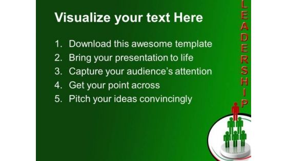 Person Leadership PowerPoint Templates And PowerPoint Themes 0512