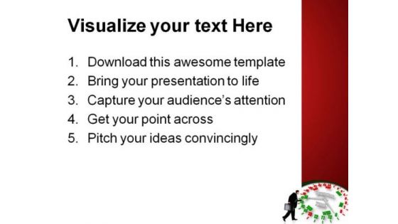 Person Looking Work Week Clock Business PowerPoint Themes And PowerPoint Slides 0311