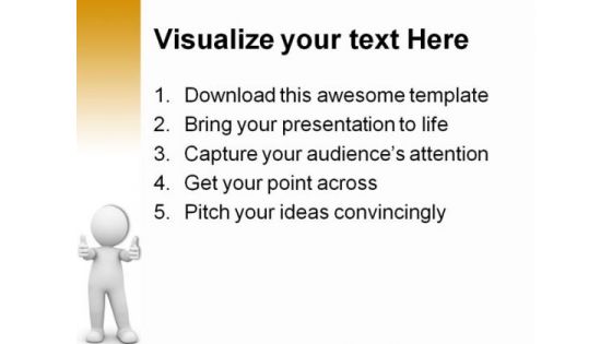 Person Showing Success Business PowerPoint Templates And PowerPoint Backgrounds 0511