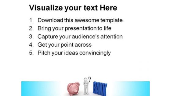 Person Thinking About Saving Future PowerPoint Templates And PowerPoint Backgrounds 0311
