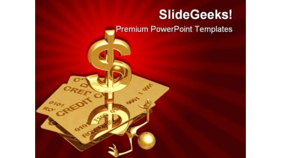 Person Under Credit Finance PowerPoint Templates And PowerPoint Backgrounds 0511
