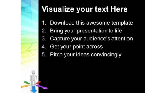 Person With Arrows Business PowerPoint Templates And PowerPoint Themes 0612