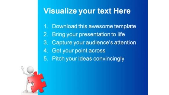 Person With Puzzle Business PowerPoint Themes And PowerPoint Slides 0411