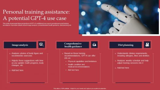 Personal Training Assistance GPT 4 Revolutionary Generative AI Innovation Summary Pdf