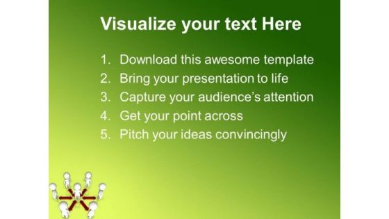 Persons Connected With Arrows PowerPoint Templates And PowerPoint Themes 0612