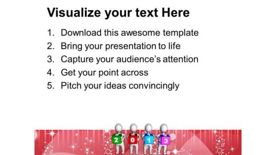 Persons Holding 2013 Cubes New Year Concept PowerPoint Templates Ppt Backgrounds For Slides 1112