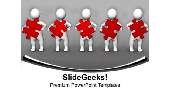 Persons Holding Puzzles Business PowerPoint Templates Ppt Backgrounds For Slides 1212