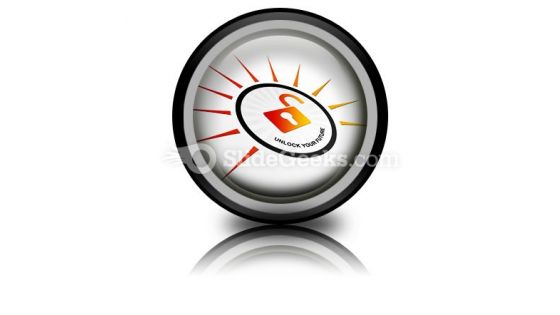 Perspective Unlock Your Future PowerPoint Icon Cc