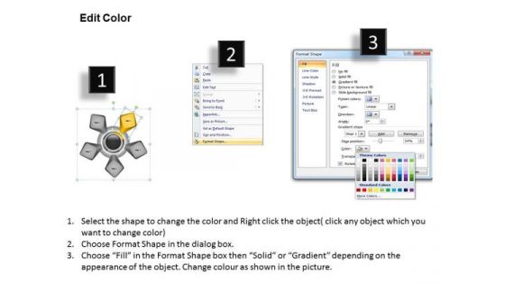 Petals Diagram With 5 Staged For Business Process Ppt Tax Planning PowerPoint Slides