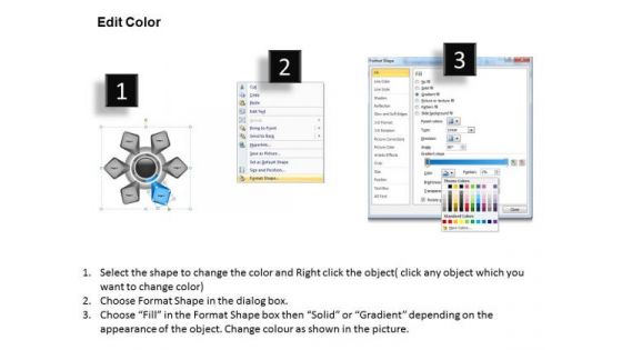 Petals Diagram With 6 Staged For Business Process Ppt Plan Help PowerPoint Templates