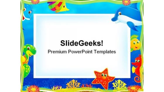 Photo Frame Children PowerPoint Templates And PowerPoint Backgrounds 0711