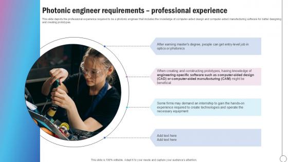 Photonic Engineer Requirements Silicon Photonics SiPh It Ppt Sample