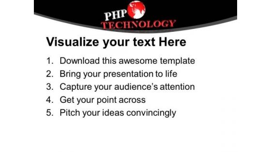 Php Technology Is Capturing Market PowerPoint Templates Ppt Backgrounds For Slides 0413