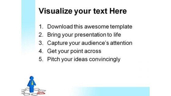 Pick Your Way Business PowerPoint Templates And PowerPoint Backgrounds 0711
