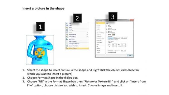 Pictures Of Business Men 3d Circular Puzzle Hovering Between Hands PowerPoint Slides