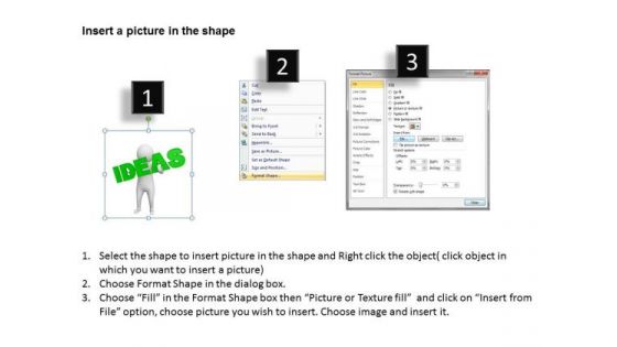 Pictures Of Business Men 3d Man With Green Ideas Environment PowerPoint Templates