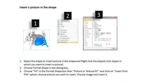 Pictures Of Business Men PowerPoint Presentation With Pie Chart Slides