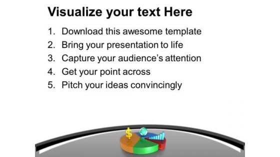 Pie And Bar Chart For Global Business PowerPoint Templates Ppt Backgrounds For Slides 0513