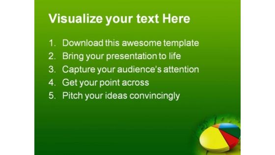 Pie Chart Business People PowerPoint Template 0810
