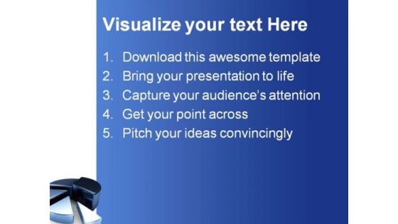 Pie Chart Business PowerPoint Background And Template 1210