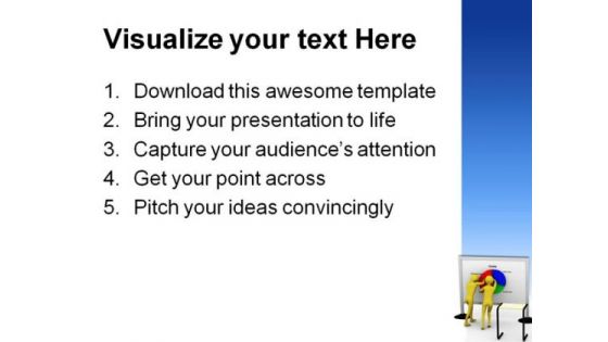 Pie Chart Business PowerPoint Template 0810